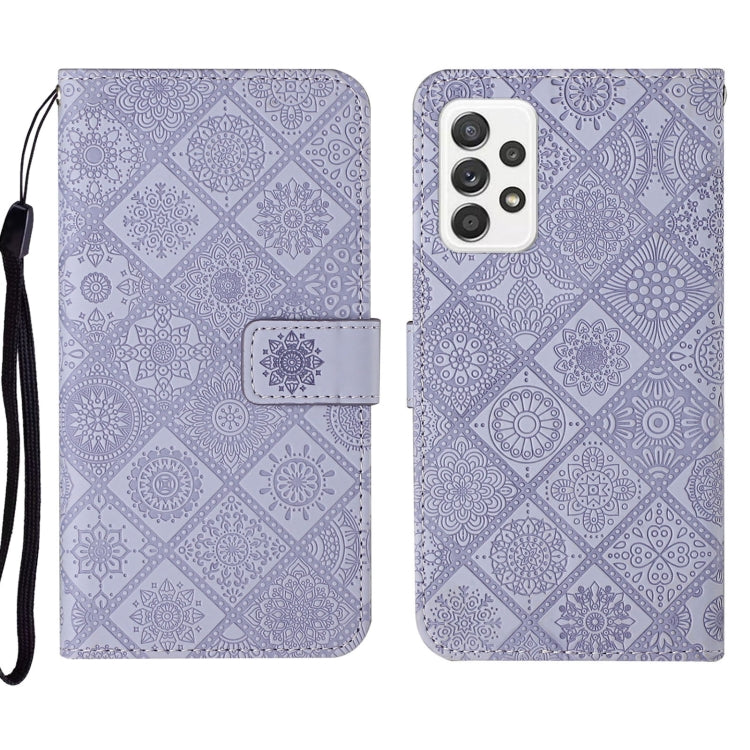 Custodia per cellulare in pelle con motivo goffrato stile etnico, For Samsung Galaxy A33 5G, For Samsung Galaxy A52, For Samsung Galaxy A53