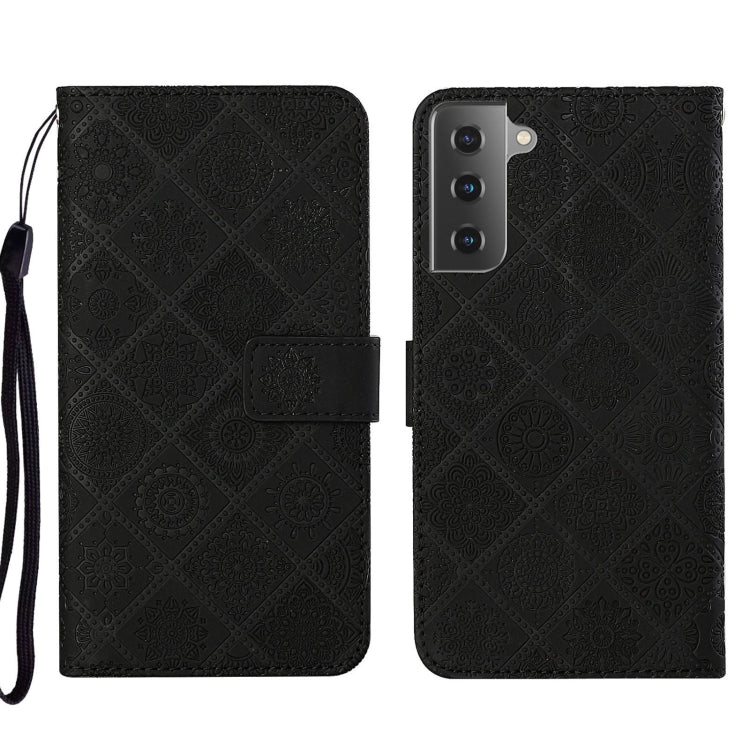 Custodia per cellulare in pelle con motivo goffrato stile etnico, For Samsung Galaxy A73 5G, For Samsung Galaxy S22+ 5G, For Samsung Galaxy S22 Ultra 5G