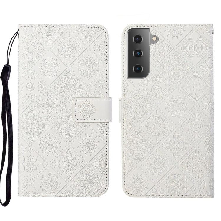 Custodia per cellulare in pelle con motivo goffrato stile etnico, For Samsung Galaxy A73 5G, For Samsung Galaxy S22+ 5G, For Samsung Galaxy S22 Ultra 5G
