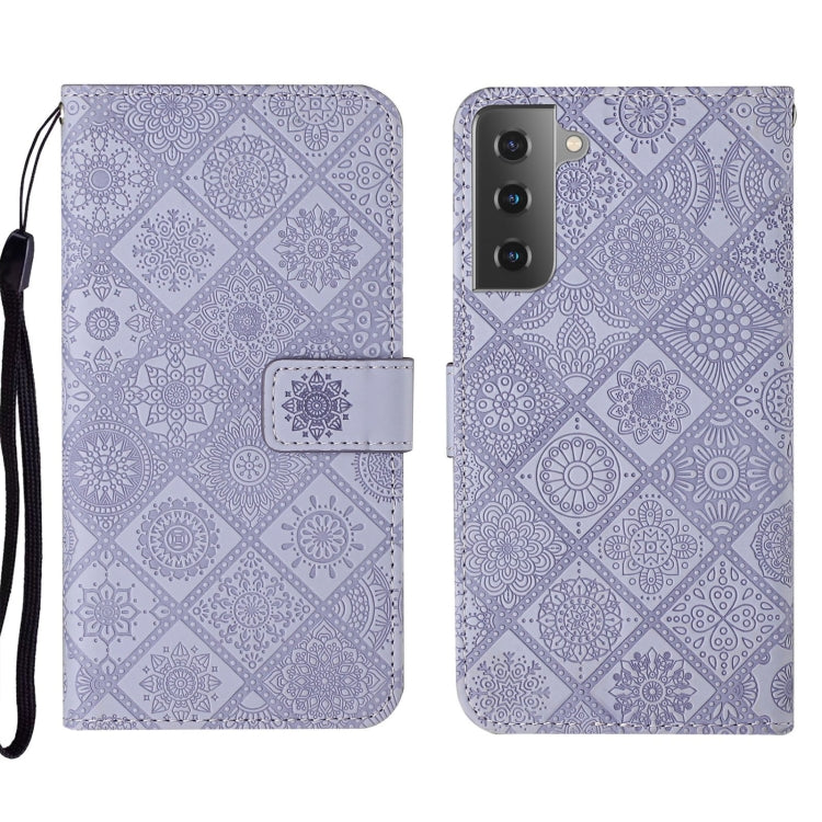 Custodia per cellulare in pelle con motivo goffrato stile etnico, For Samsung Galaxy A73 5G, For Samsung Galaxy S22+ 5G, For Samsung Galaxy S22 Ultra 5G