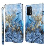 Custodia pelle flip modello pittura 3D per OPPO A54 5G e A74 5G