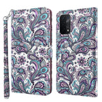 Custodia pelle flip modello pittura 3D per OPPO A54 5G e A74 5G