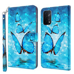 Custodia pelle flip modello pittura 3D per OPPO A54 5G e A74 5G