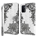 Custodia pelle flip modello pittura 3D per OPPO A54 5G e A74 5G