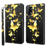 Custodia pelle flip modello pittura 3D per OPPO A54 5G e A74 5G