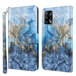 Custodia pelle flip modello pittura 3D per OPPO A54 5G e A74 5G