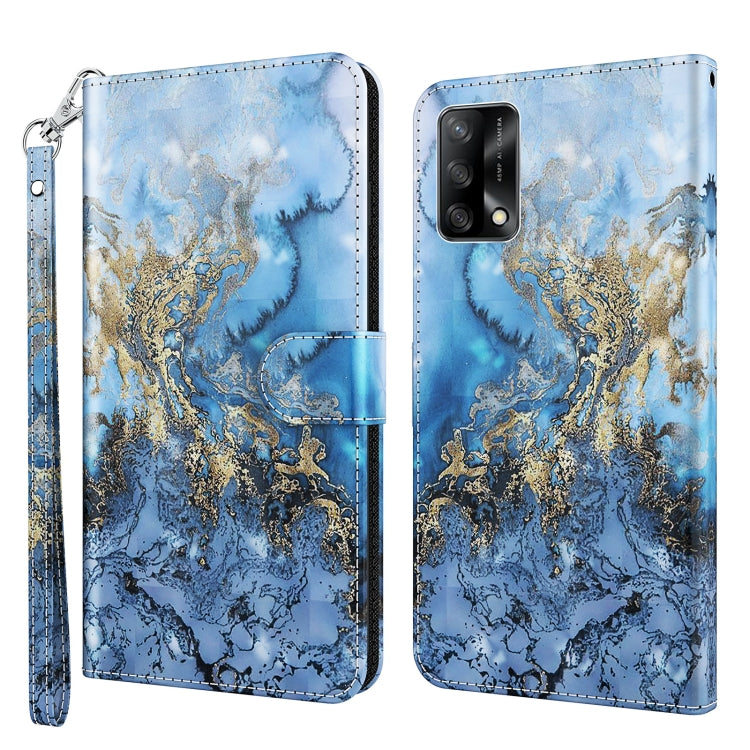 Custodia pelle flip modello pittura 3D per OPPO A54 5G e A74 5G