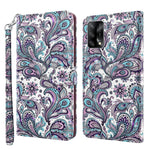 Custodia pelle flip modello pittura 3D per OPPO A54 5G e A74 5G