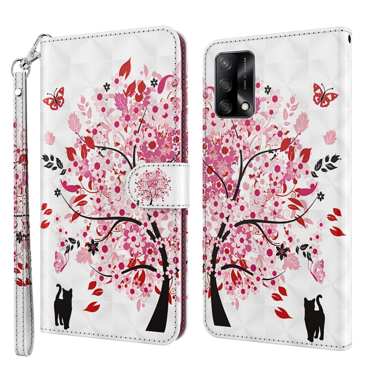 Custodia pelle flip modello pittura 3D per OPPO A54 5G e A74 5G