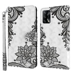 Custodia pelle flip modello pittura 3D per OPPO A54 5G e A74 5G