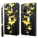 Custodia pelle flip con pittura 3D per OPPO A94 5G e A95 5G