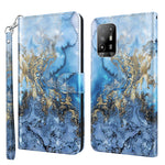 Custodia pelle flip con pittura 3D per OPPO A94 5G e A95 5G