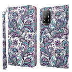 Custodia pelle flip con pittura 3D per OPPO A94 5G e A95 5G