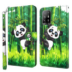 Custodia pelle flip con pittura 3D per OPPO A94 5G e A95 5G