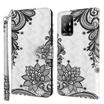 Custodia pelle flip con pittura 3D per OPPO A94 5G e A95 5G
