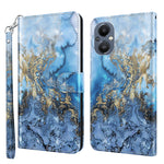 Custodia pelle flip con pittura 3D per OPPO A94 5G e A95 5G