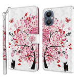 Custodia pelle flip con pittura 3D per OPPO A94 5G e A95 5G