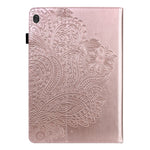 Custodia tablet in pelle con motivo pavone per Lenovo M10 Plus 3rd Gen