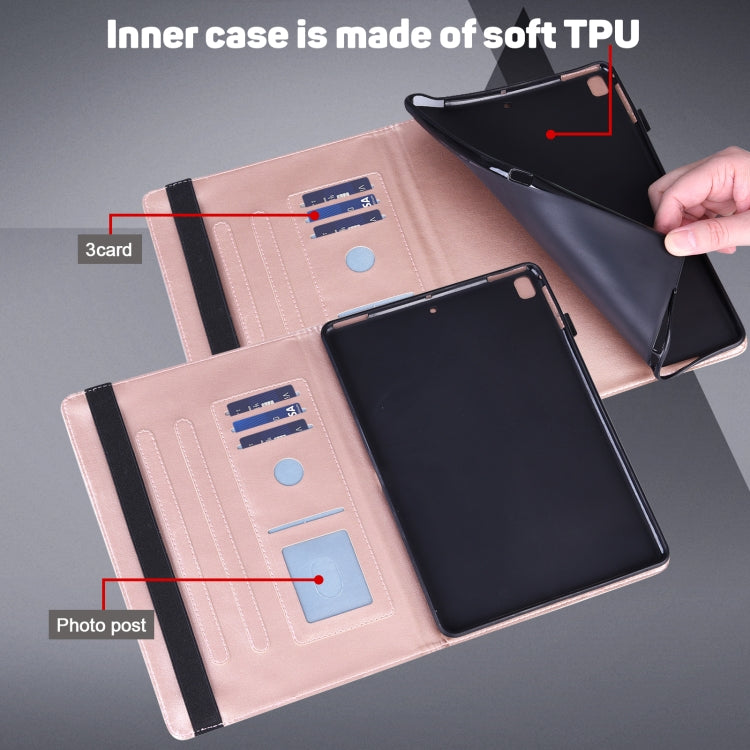 Custodia tablet in pelle con motivo pavone per Lenovo M10 Plus 3rd Gen