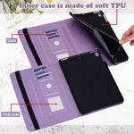 Custodia tablet in pelle goffrata con supporto per Lenovo M10 Plus 3rd Gen