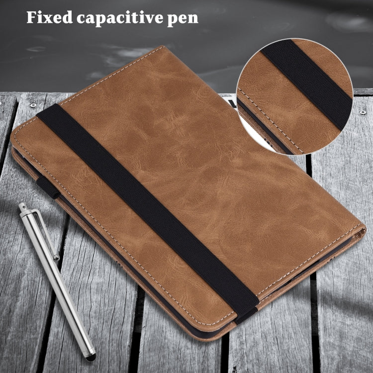 Custodia per tablet in pelle goffrata a righe per Lenovo M10 Plus 3rd Gen
