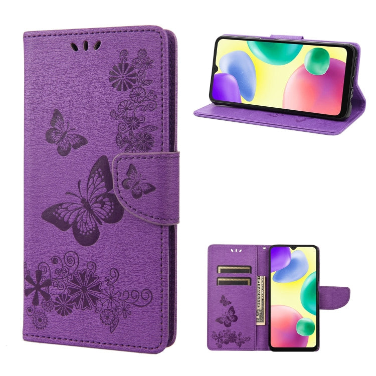 Custodia per telefono in pelle goffrata farfalla, For Xiaomi Redmi 10A, For Xiaomi Redmi 10C, For Samsung Galaxy M23 5G