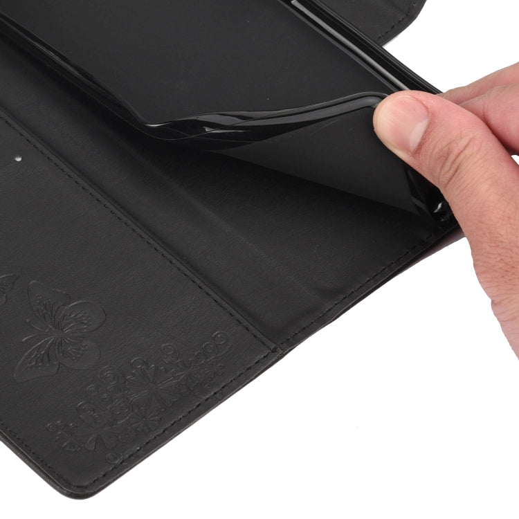 Custodia per telefono in pelle goffrata farfalla, For Samsung Galaxy M53 5G