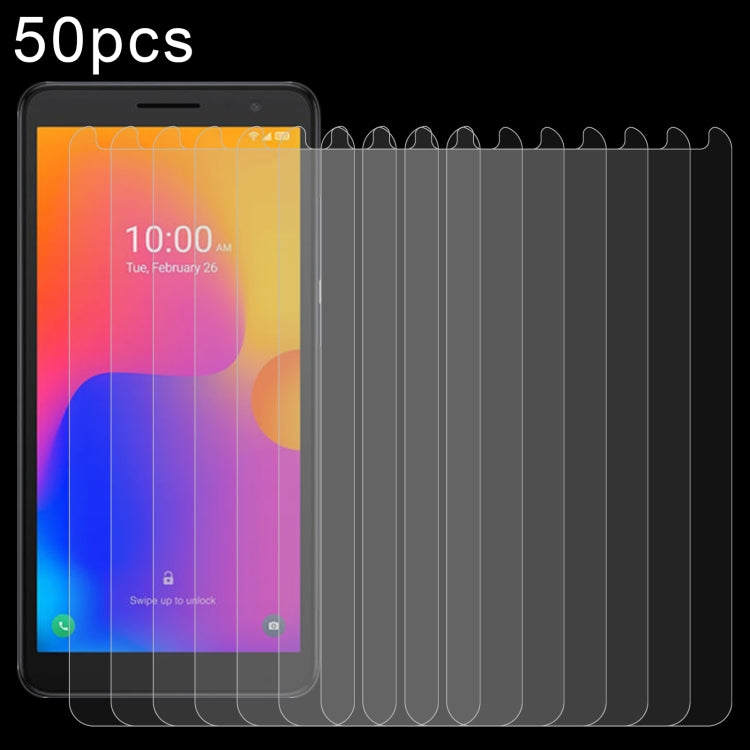 Pellicole in vetro temperato 0,26 mm 9H per Alcatel 1B 2022 e Infinix (50 pezzi)