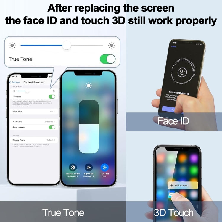 Schermo LCD TFT incell con digitalizzatore per iPhone 12/11/XS Ma