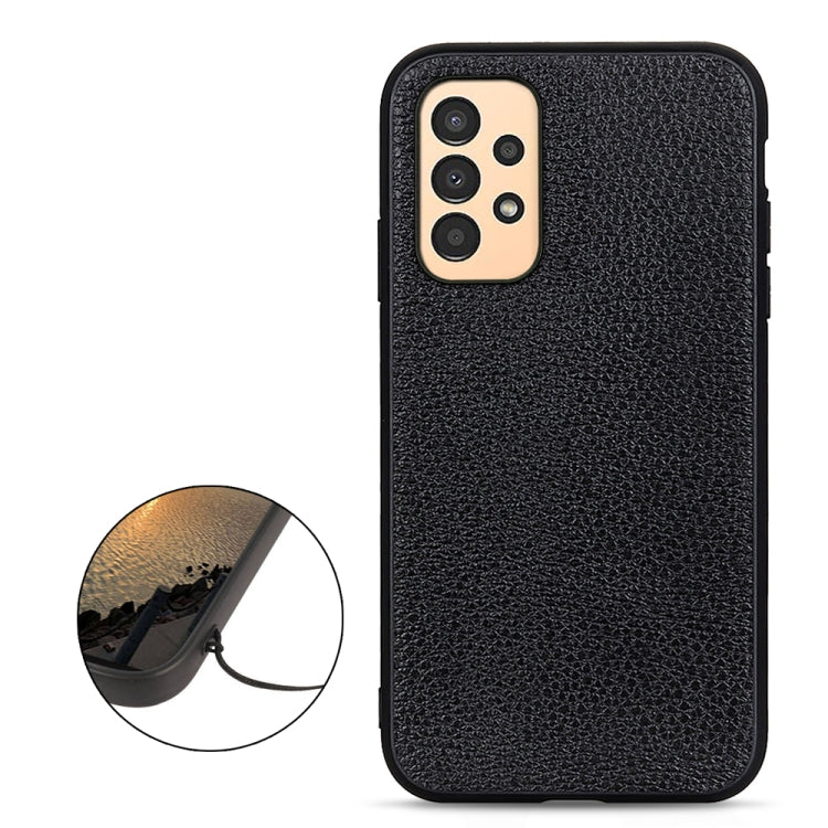 Custodia in vera pelle con texture Litchi per Samsung Galaxy A13