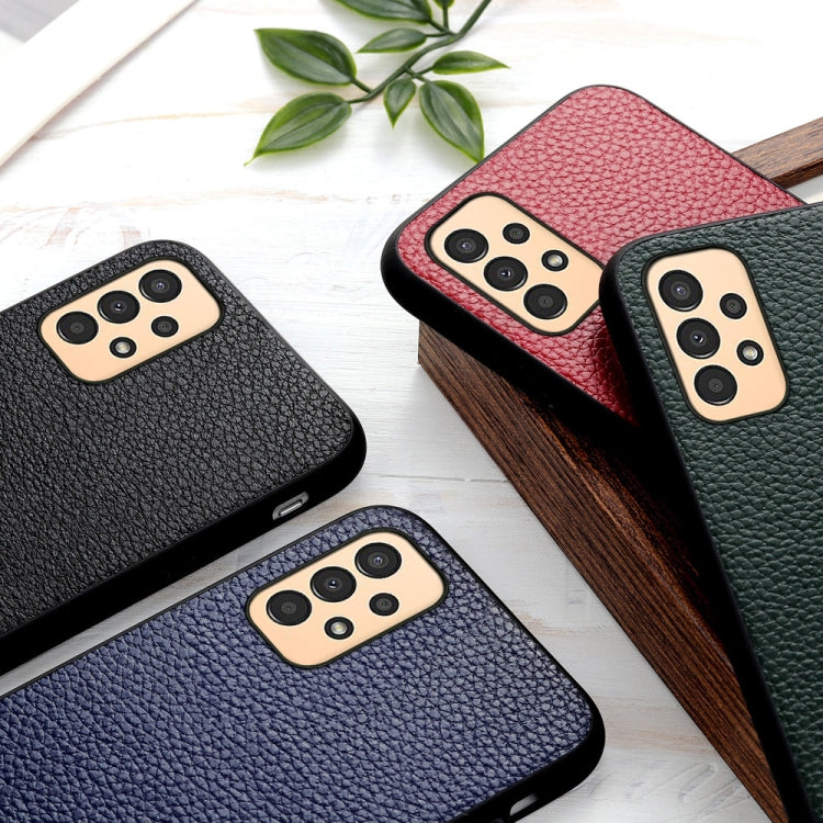 Custodia in vera pelle con texture Litchi per Samsung Galaxy A13