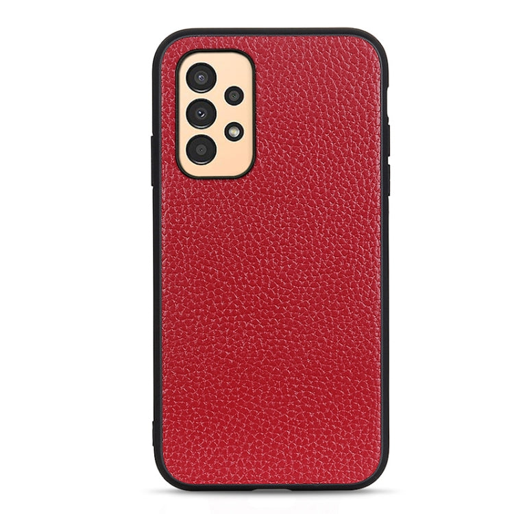 Custodia in vera pelle con texture Litchi per Samsung Galaxy A13
