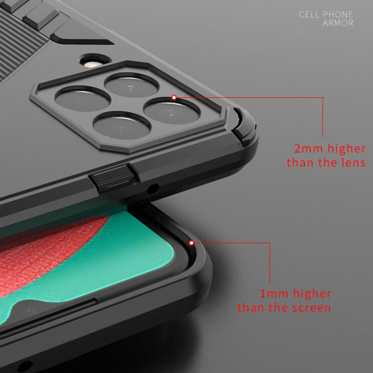 Custodia TPU antiurto con supporto per Samsung Galaxy M33 5G