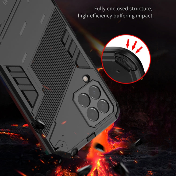 Custodia TPU antiurto con supporto per Samsung Galaxy M33 5G