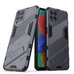 Custodia TPU antiurto con supporto per Samsung Galaxy M33 5G