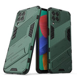 Custodia TPU antiurto con supporto per Samsung Galaxy M33 5G