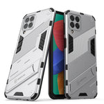Custodia TPU antiurto con supporto per Samsung Galaxy M33 5G