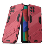 Custodia TPU antiurto con supporto per Samsung Galaxy M33 5G