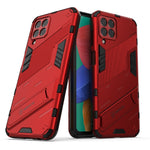 Custodia TPU antiurto con supporto per Samsung Galaxy M33 5G