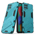 Custodia TPU antiurto con supporto per Samsung Galaxy M33 5G