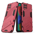 Custodia TPU antiurto con supporto per Samsung Galaxy M33 5G