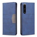Custodia in pelle con giunzione magnetica per Sony Xperia 1, 5 e 10 III