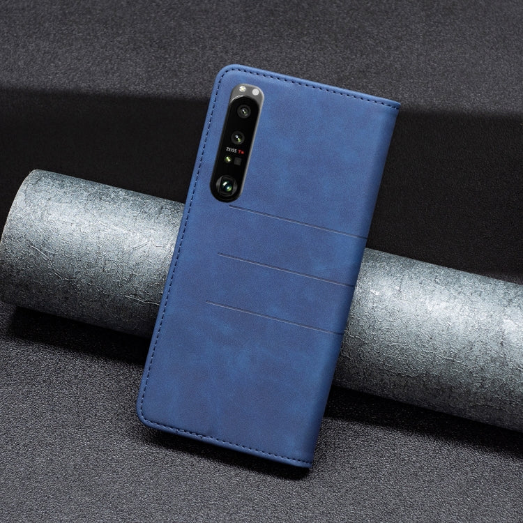 Custodia in pelle con giunzione magnetica per Sony Xperia 1, 5 e 10 III
