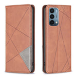Custodia magnetica in pelle prismatic per OnePlus Nord N200 5G, OPPO Find X5