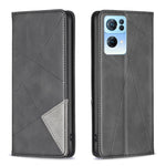 Custodia magnetica in pelle prismatic per OnePlus Nord N200 5G, OPPO Find X5