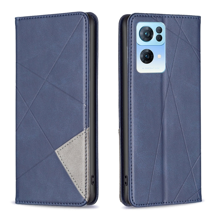 Custodia magnetica in pelle prismatic per OnePlus Nord N200 5G, OPPO Find X5