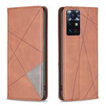 Custodia magnetica in pelle prismatic per OnePlus Nord N200 5G, OPPO Find X5