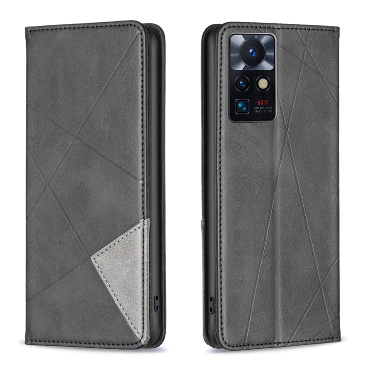 Custodia magnetica in pelle prismatic per OnePlus Nord N200 5G, OPPO Find X5