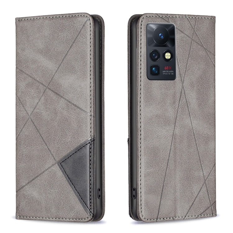 Custodia in pelle magnetica invisibile prismatica per Infinix Zero X / X Pro