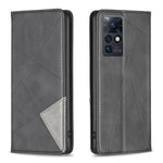 Custodia in pelle magnetica invisibile prismatica per Infinix Zero X / X Pro